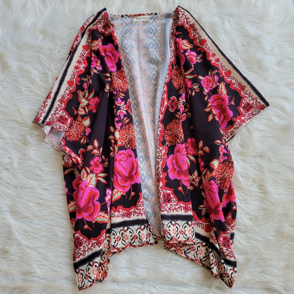 Floral Kimono Swim Coverup